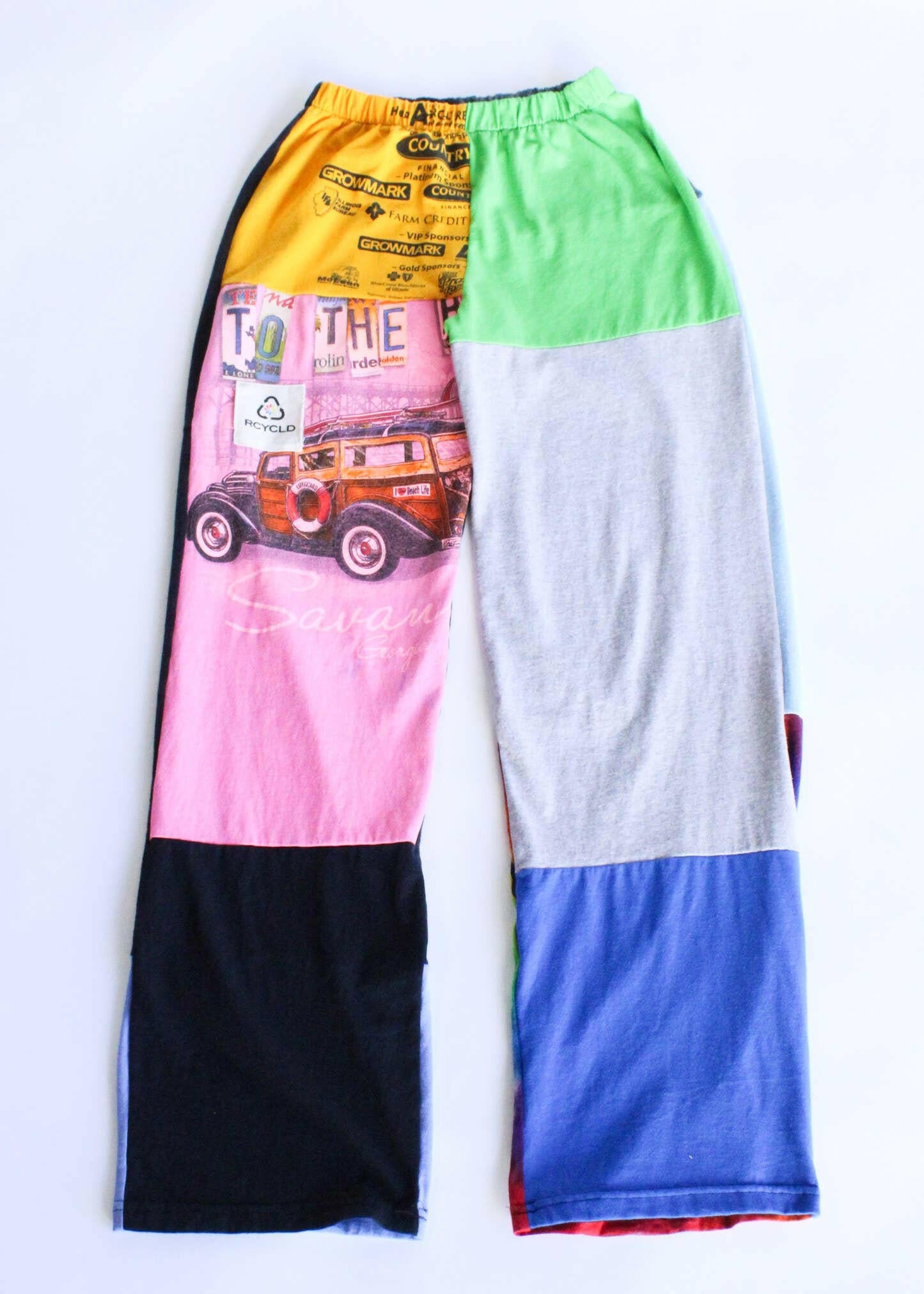 American Recycled - Graphic Tee Sweatpants - Pink Pig