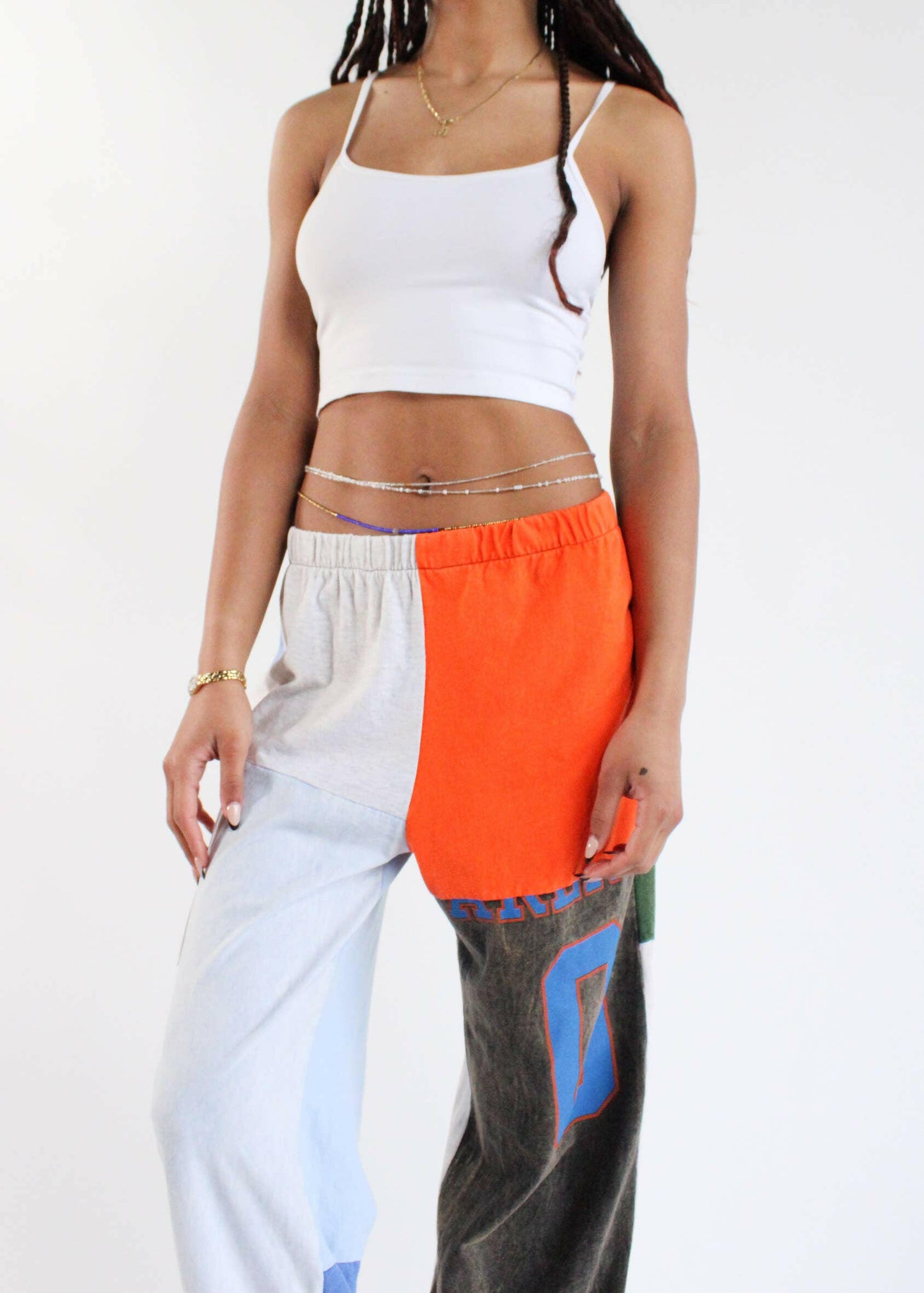 American Recycled - Graphic Tee Sweatpants - Pink Pig