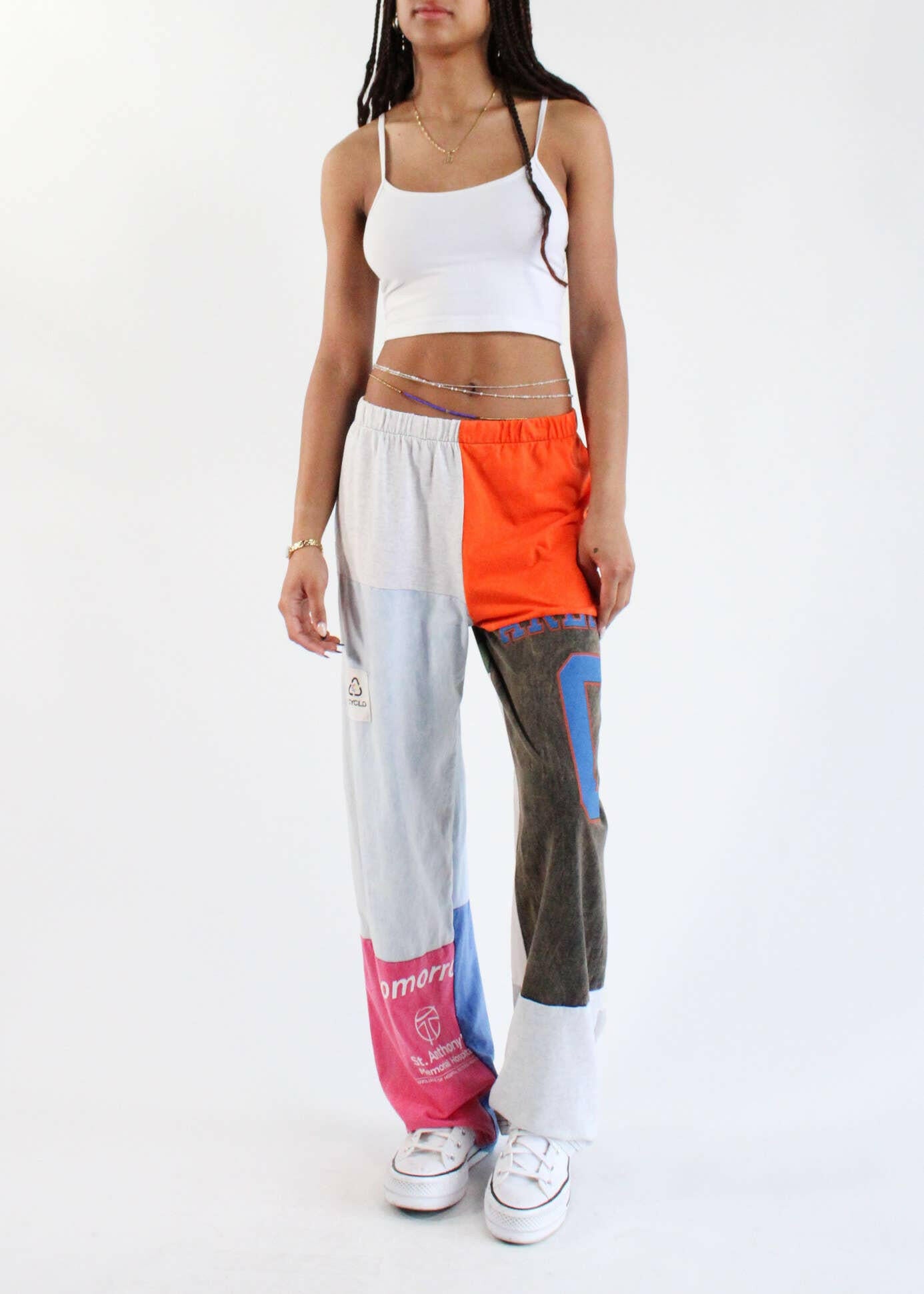 American Recycled - Graphic Tee Sweatpants - Pink Pig