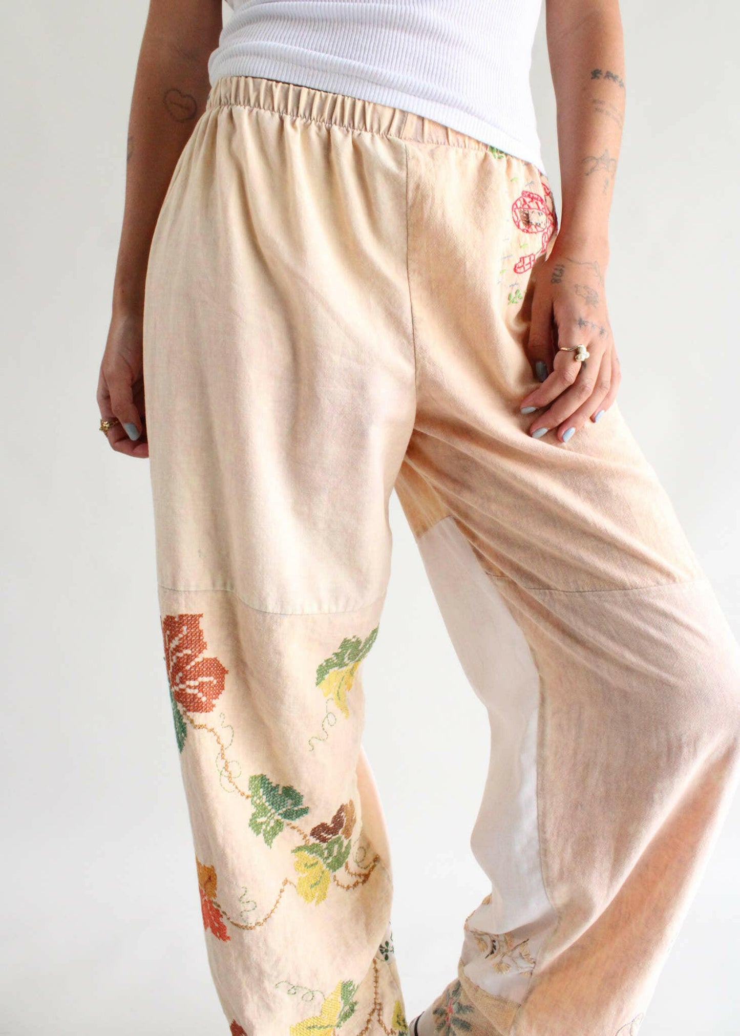 American Recycled Clothing - Embroidered Pieced Pant Bundle.
