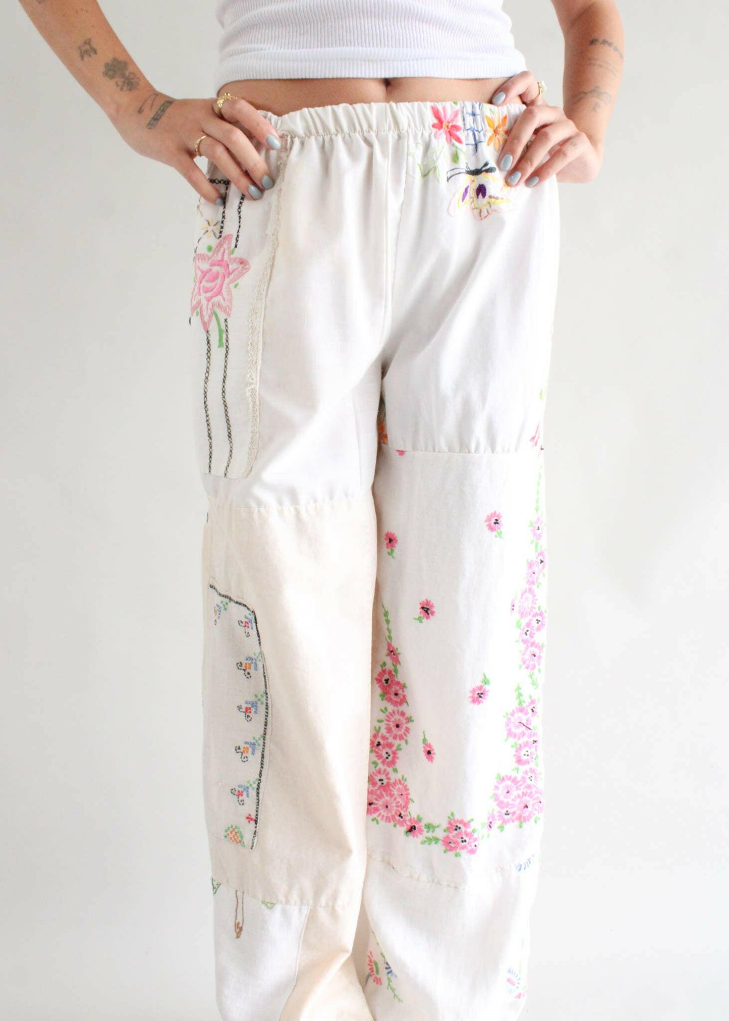 American Recycled Clothing - Embroidered Pieced Pant Bundle.