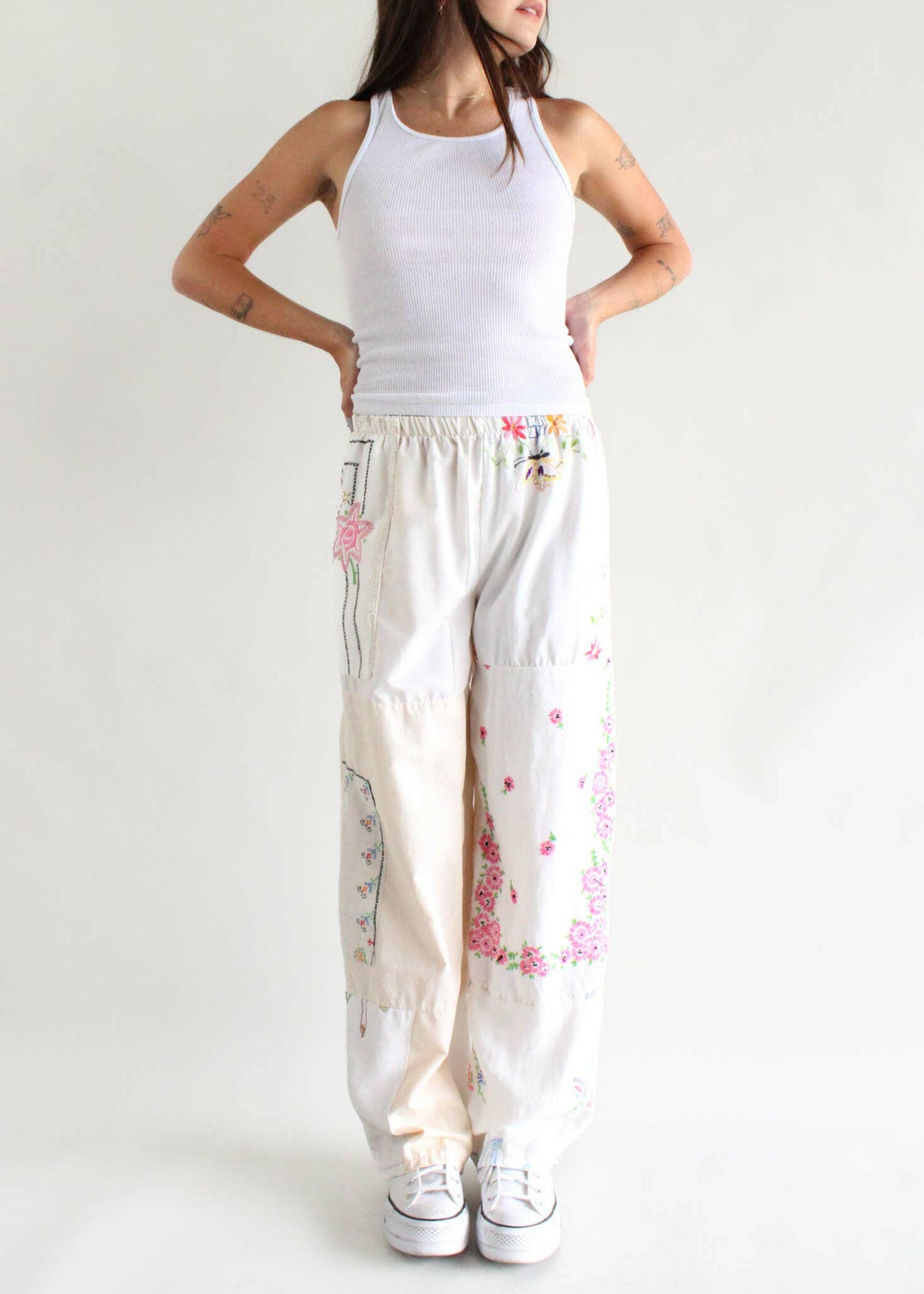 American Recycled Clothing - Embroidered Pieced Pant Bundle.