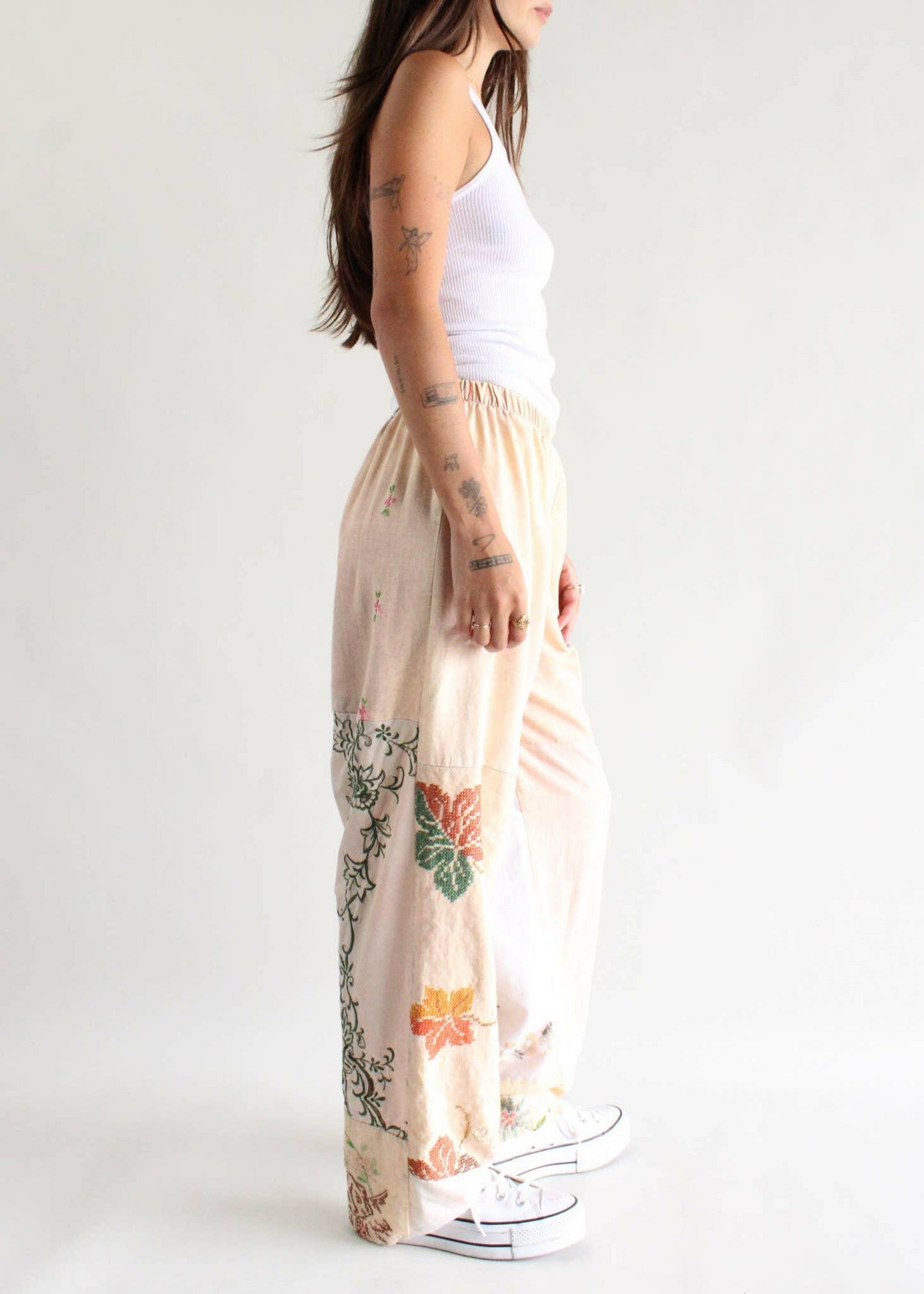 American Recycled Clothing - Embroidered Pieced Pant Bundle.