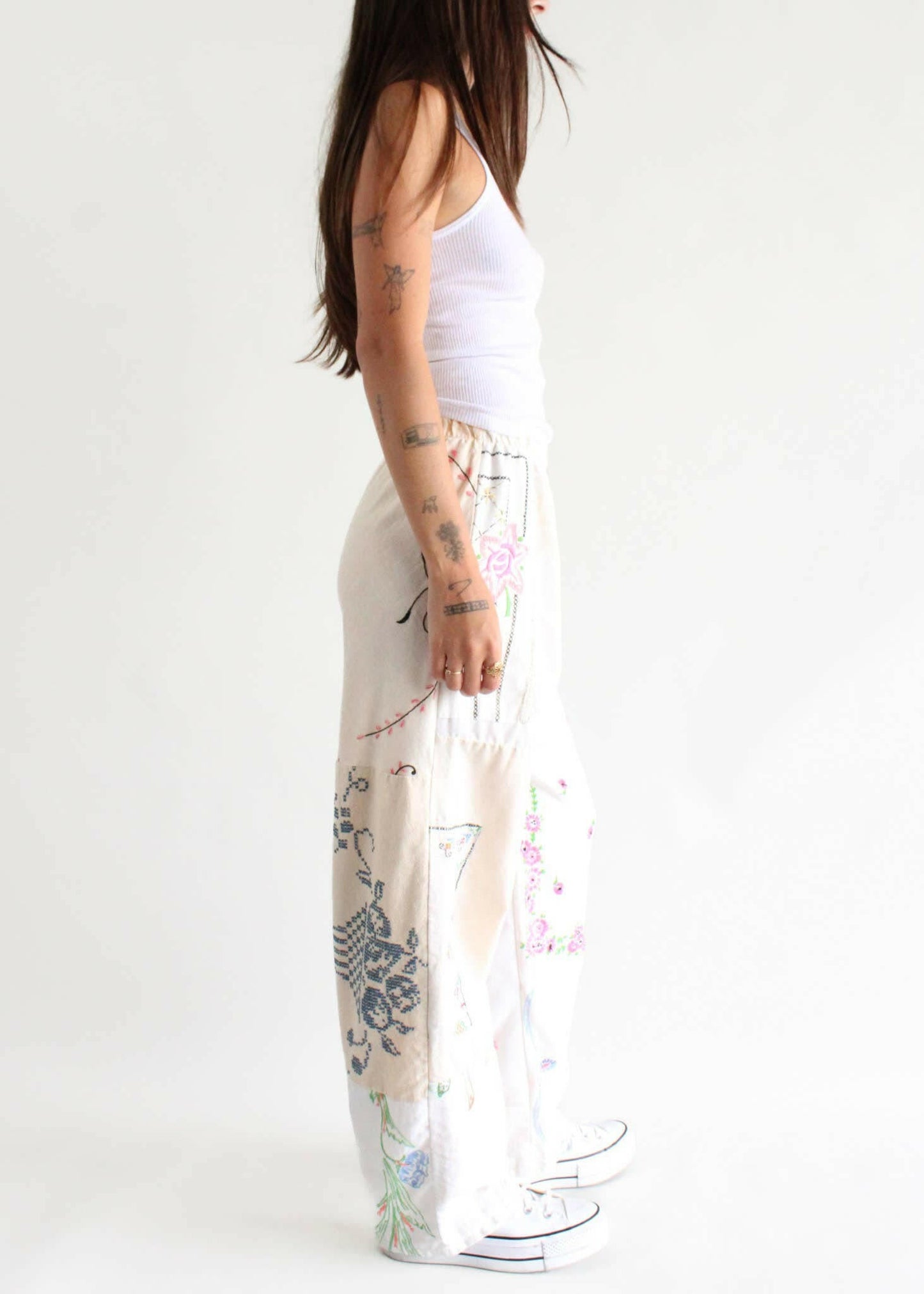 American Recycled Clothing - Embroidered Pieced Pant Bundle.