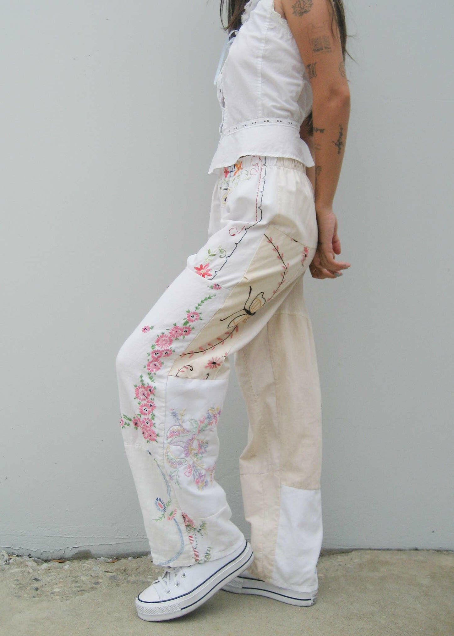 American Recycled Clothing - Embroidered Pieced Pant Bundle.