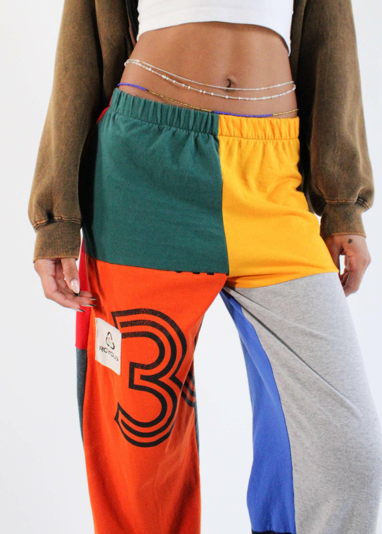 American Recycled - Graphic Tee Sweatpants - Pink Pig