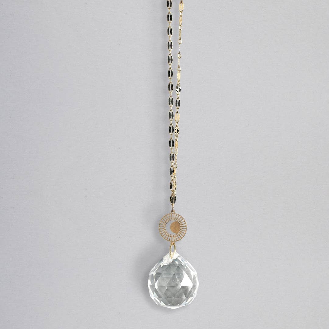 Scout Curated Wears - Pocket Suncatcher - Radiating Moon - Pink Pig