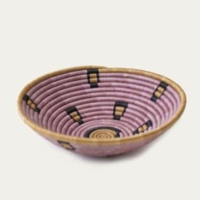 Indego Africa Leopard Plateau Basket - Mauve - Pink Pig