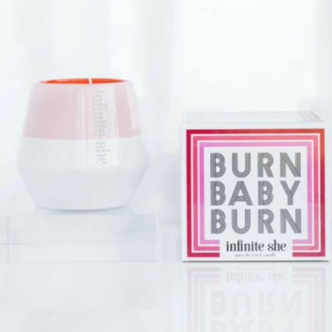 Burn Baby Burn Ceramic Candle - Pink Pig