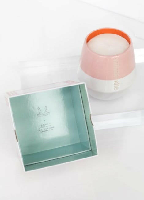 Burn Baby Burn Ceramic Candle - Pink Pig
