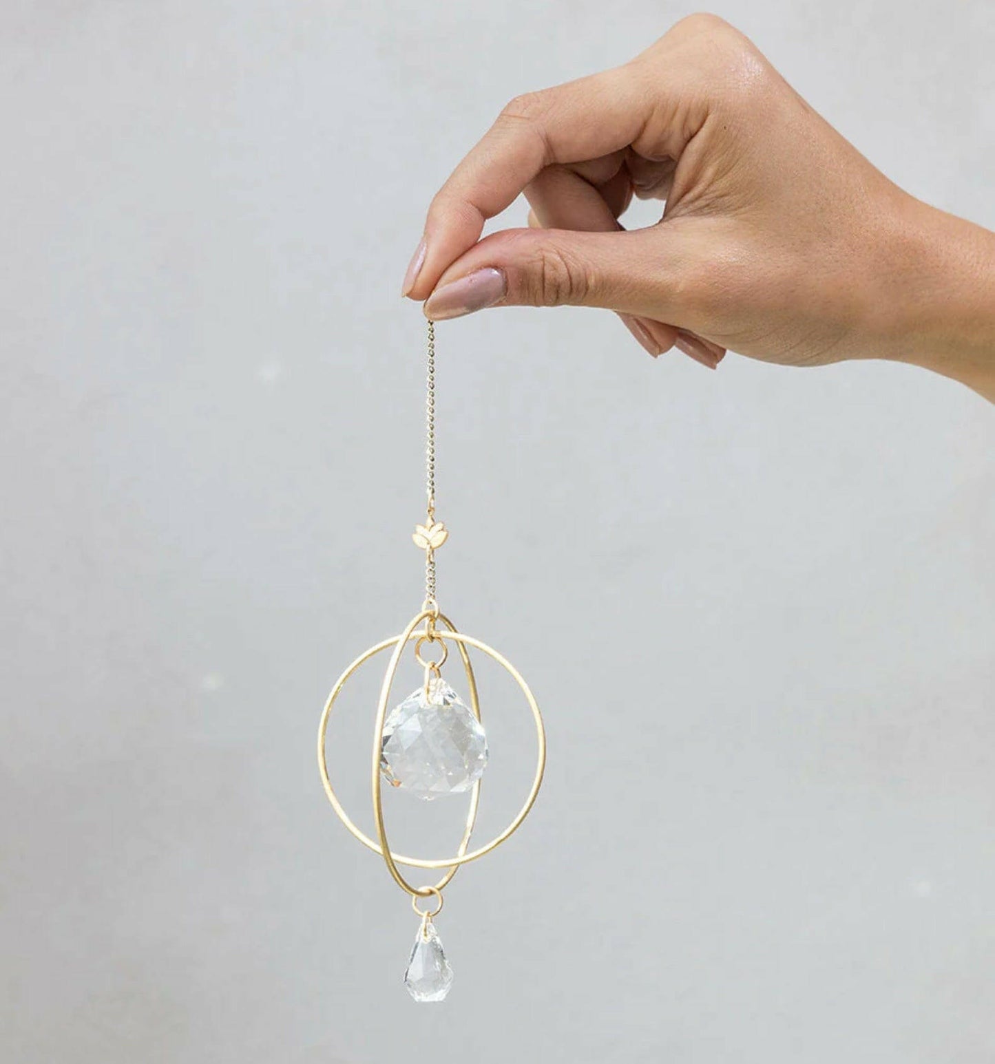 Lotus - Strength Mini Suncatcher - Pink Pig