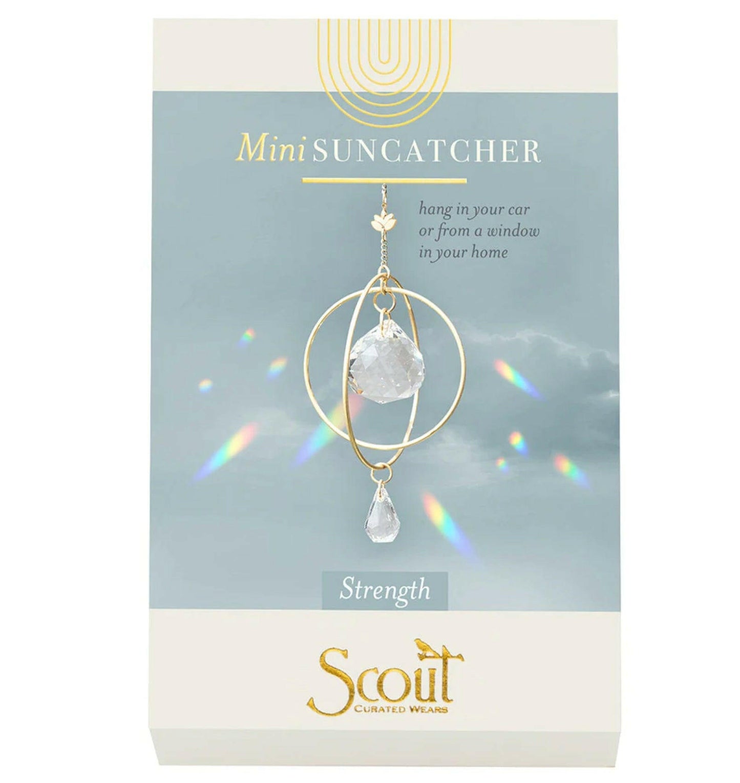 Lotus - Strength Mini Suncatcher - Pink Pig