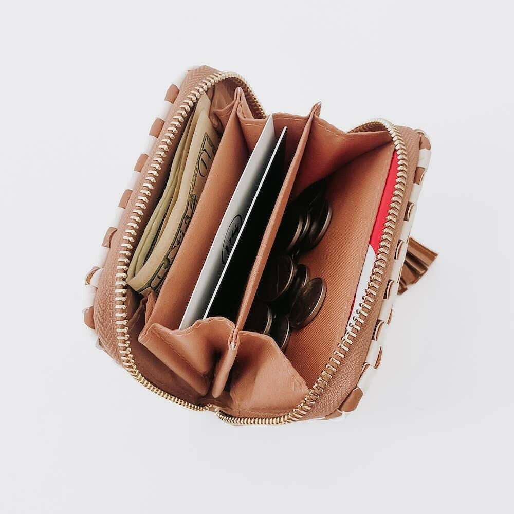 Pretty Simple - Wynona Woven Wallet - Pink Pig