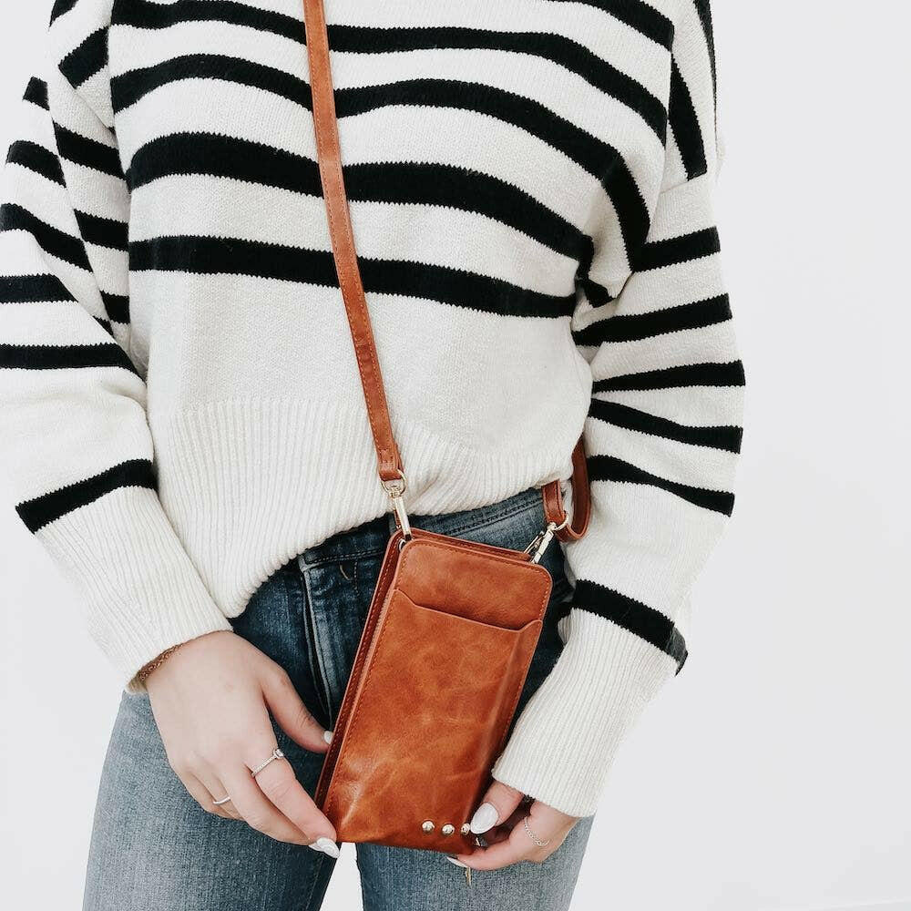 Double Duty Phone Bag: Black - Pink Pig