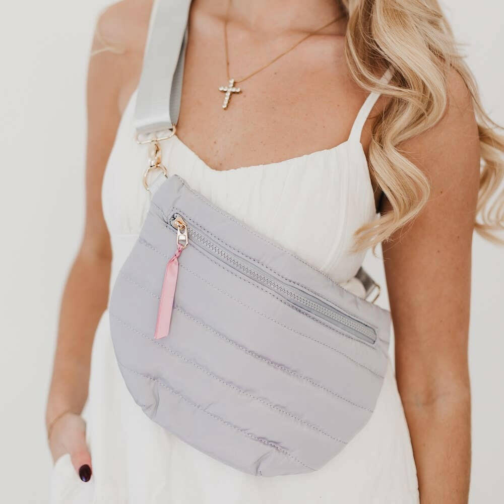 Pretty Simple - Jolie Puffer Belt Bag - Pink Pig