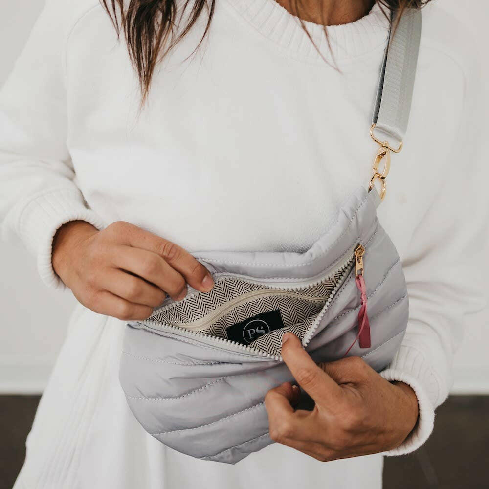 Pretty Simple - Jolie Puffer Belt Bag - Pink Pig