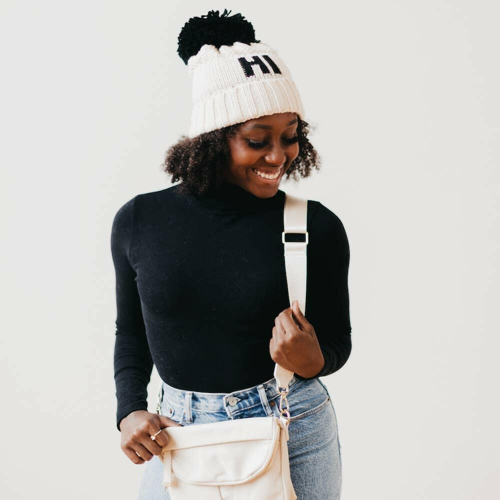 Oh So Cold Beanie: Hi - Pink Pig