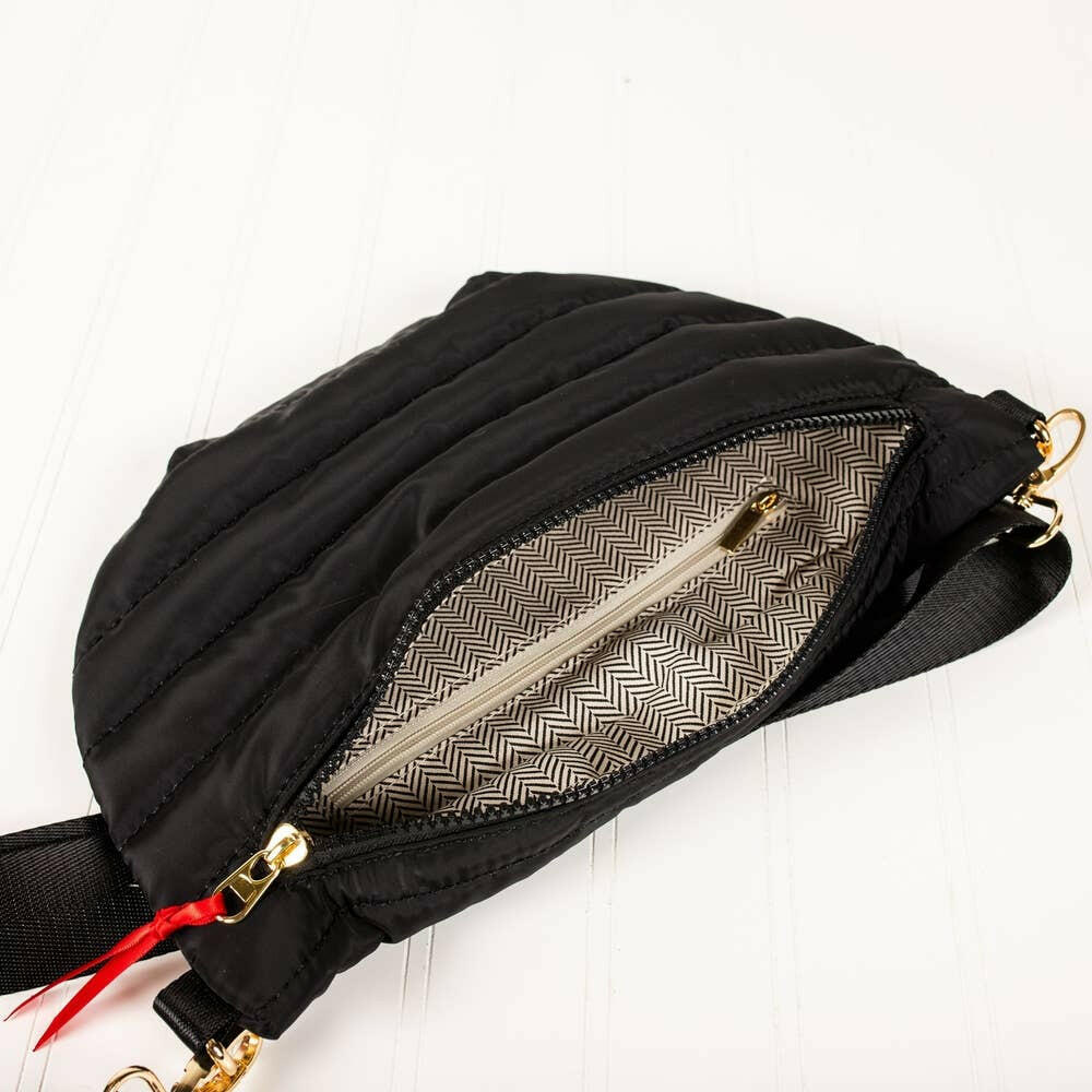 Pretty Simple - Jolie Puffer Belt Bag - Pink Pig