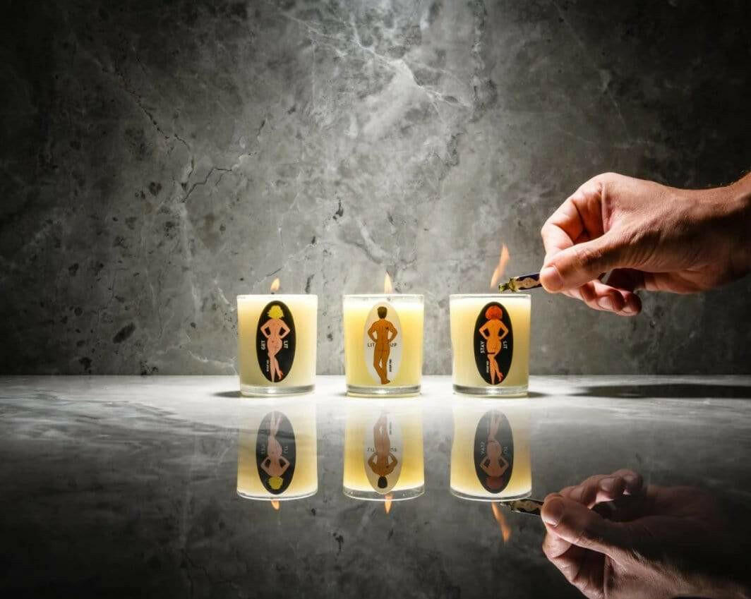 Rogue Paq SendNudes Massage Votives - Pink Pig