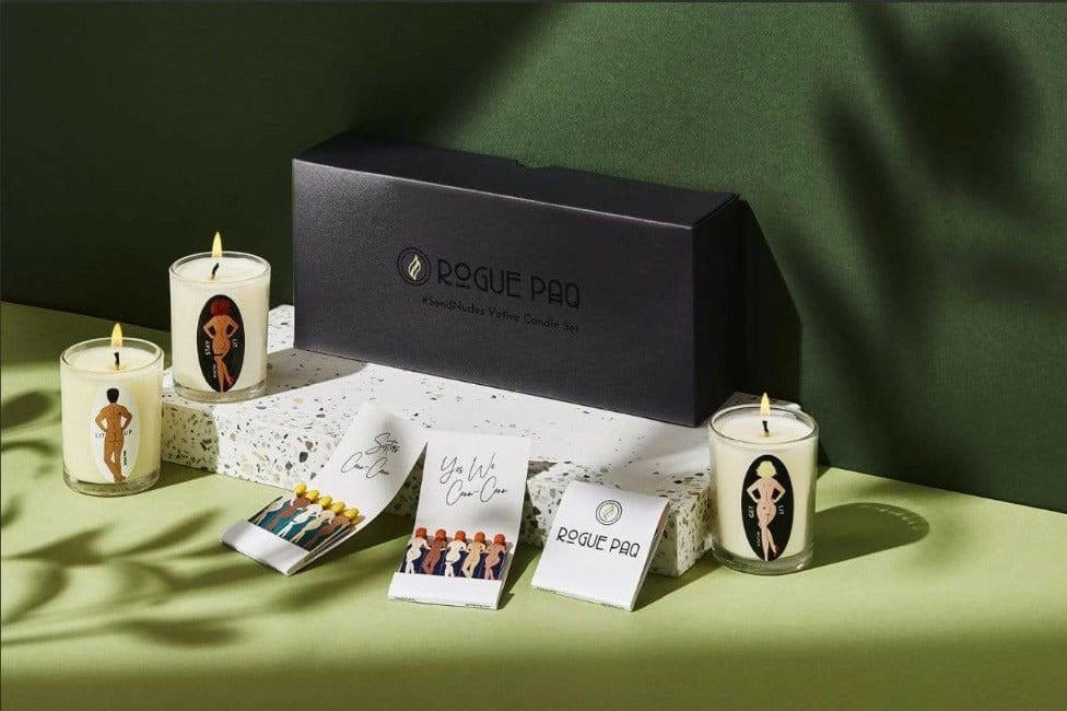 Rogue Paq SendNudes Massage Votives - Pink Pig