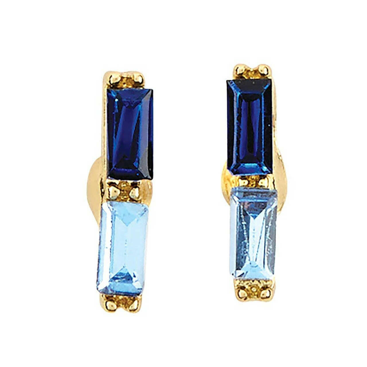 Santa Barbara Design Studio Treasure Box Earrings Blue Colorful Crystal Surprise - Pink Pig