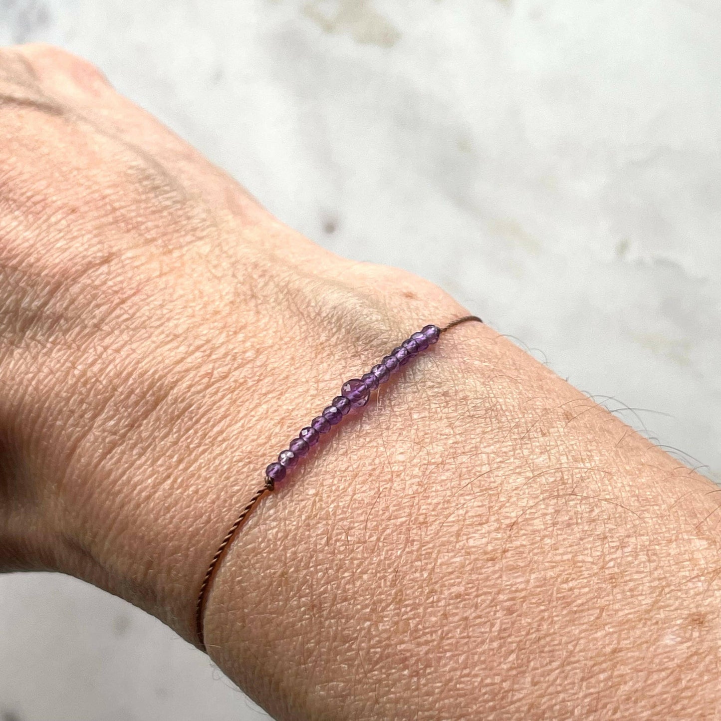 Soulsilk - Amethyst Bracelet- Peace - Pink Pig