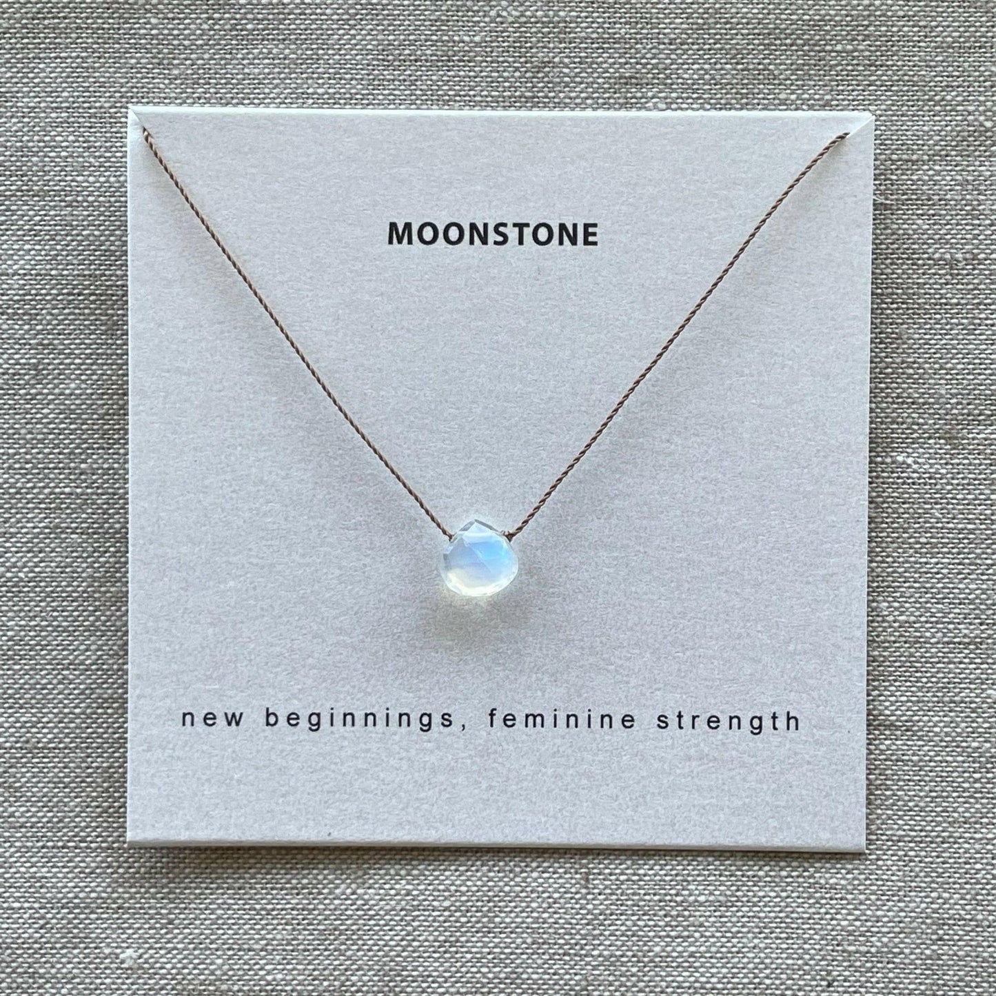 Soulsilk - Rainbow Moonstone Necklace - Pink Pig