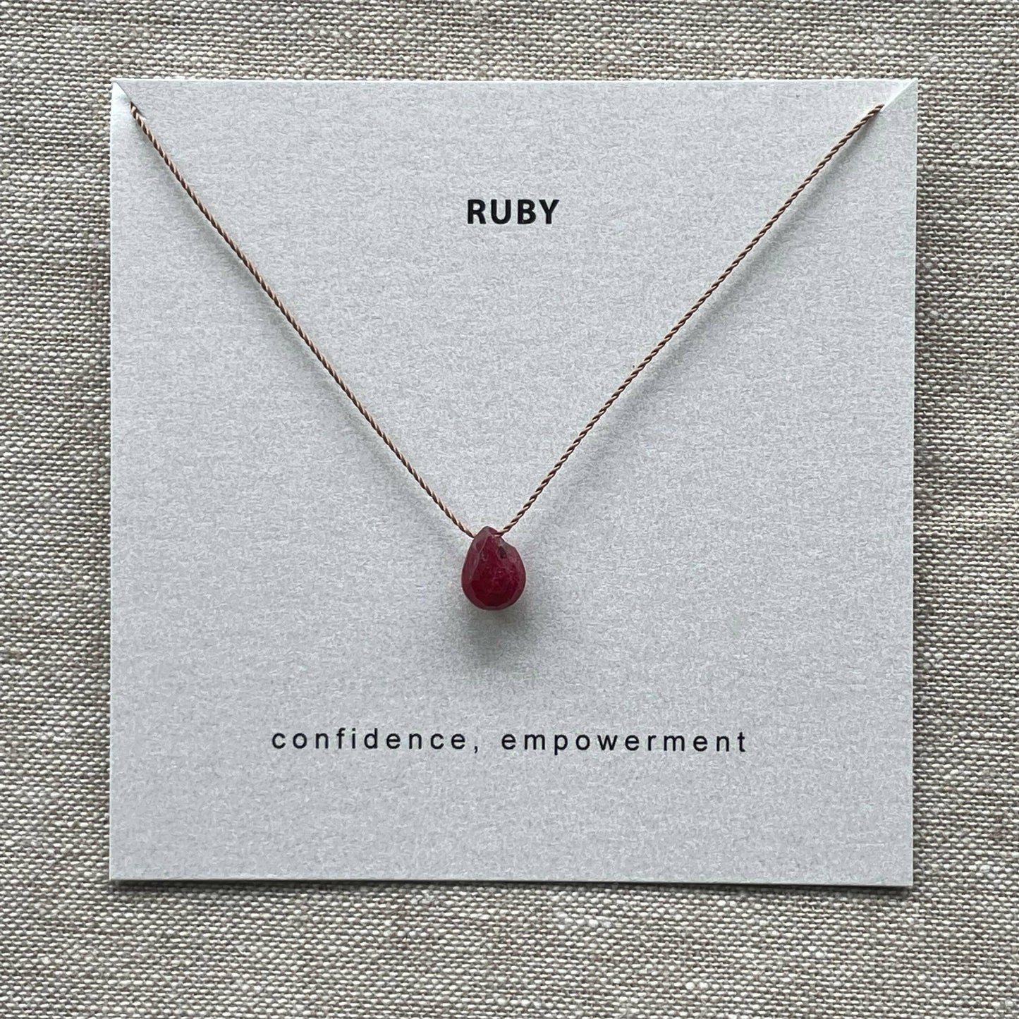 Soulsilk - Ruby Necklace- Confidence - Pink Pig