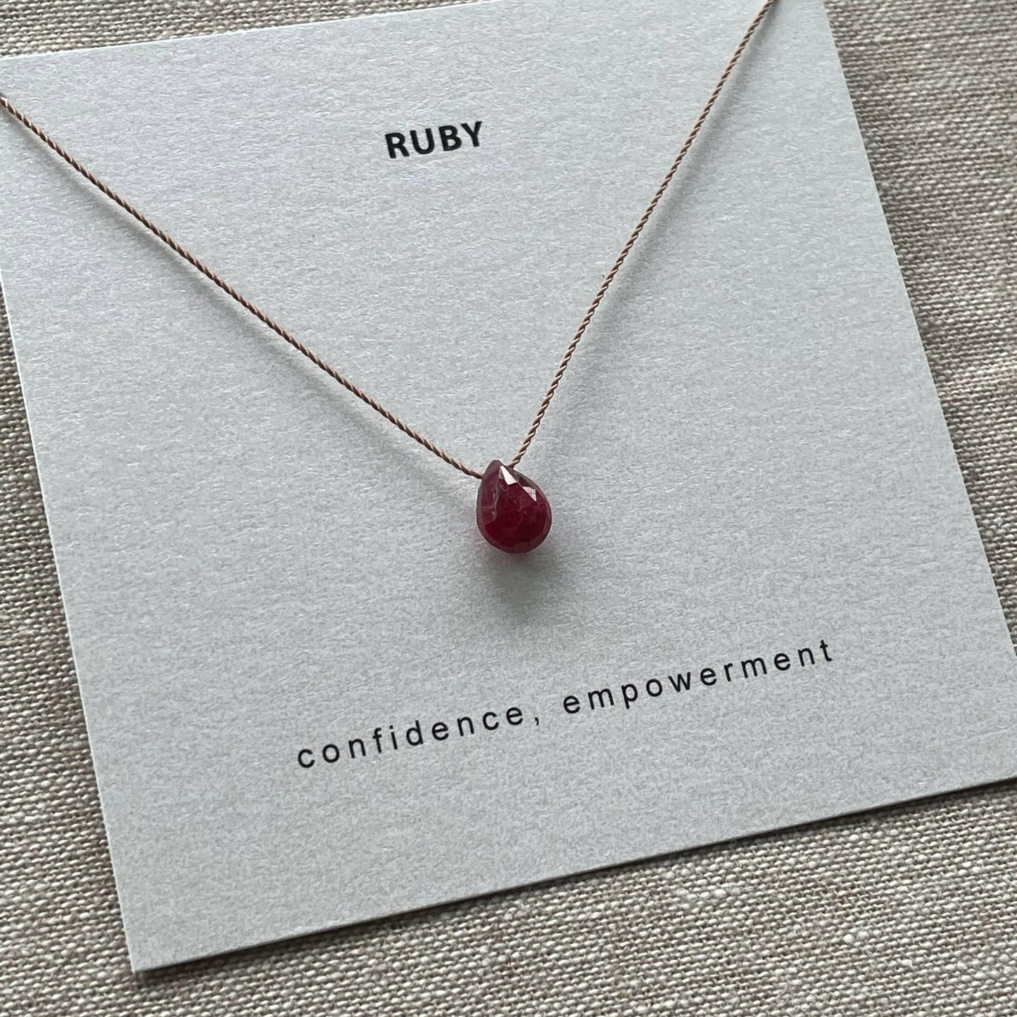 Soulsilk - Ruby Necklace- Confidence - Pink Pig