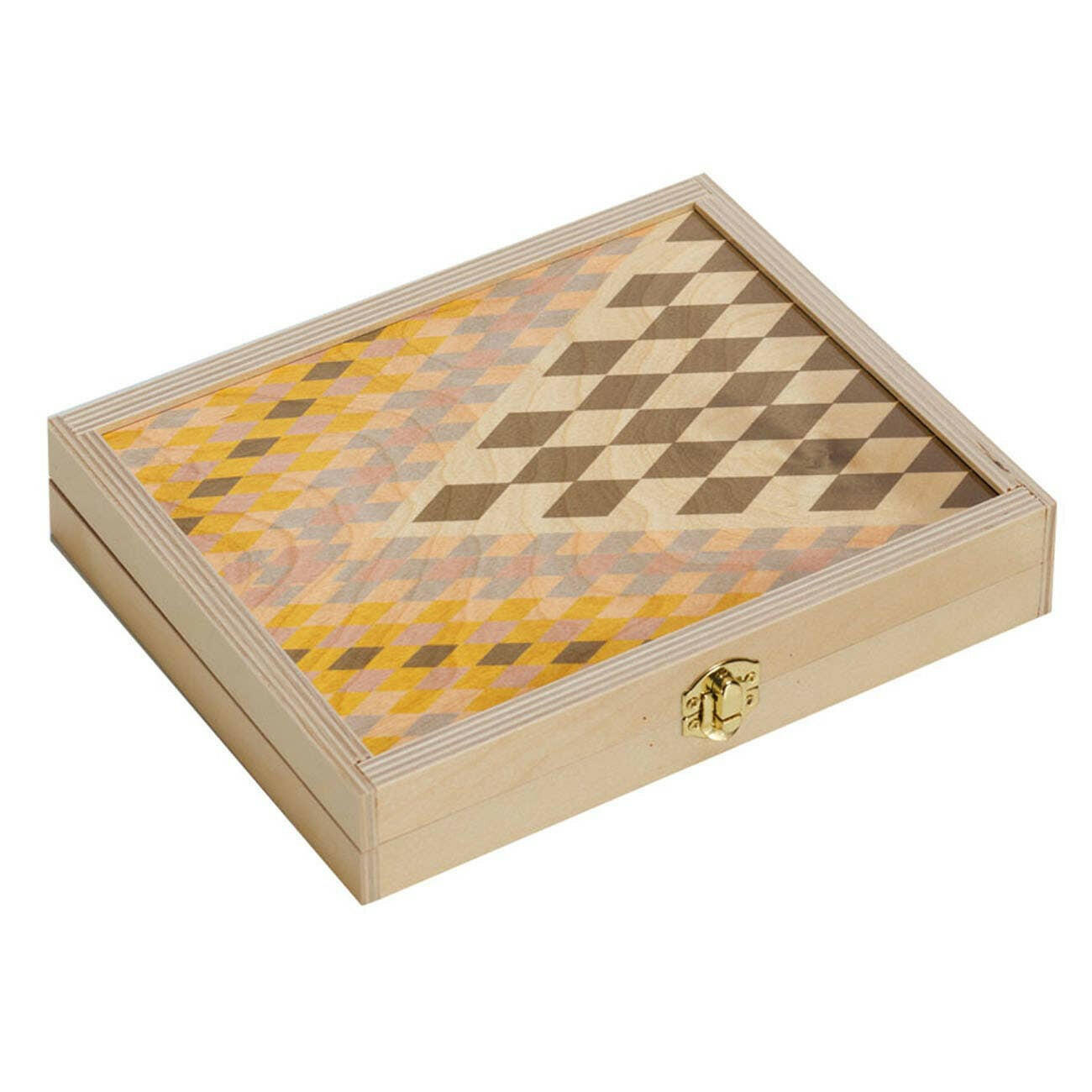 Wolfum Studio - Faye Travel Backgammon - Pink Pig