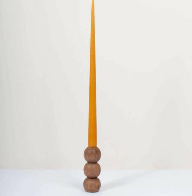 Bohemian Ball Candlestick - Pink Pig