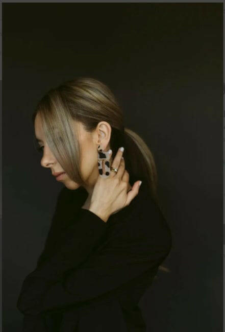 Cheetah Earrings - Pink Pig