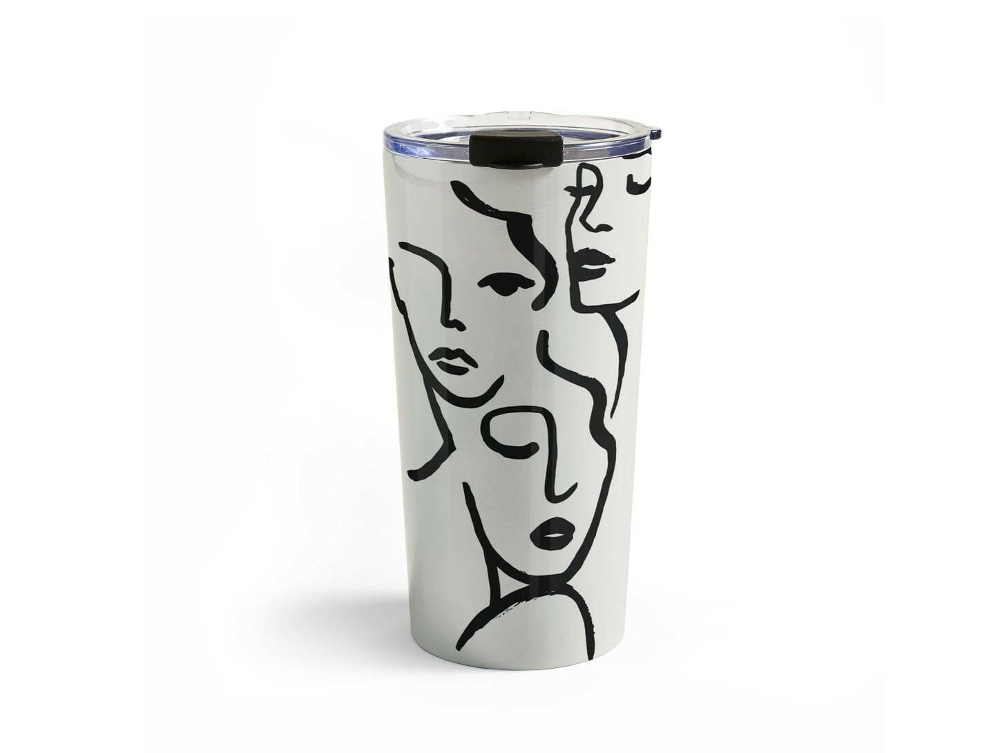 Faces Stainless Travel Mug - Pink Pig