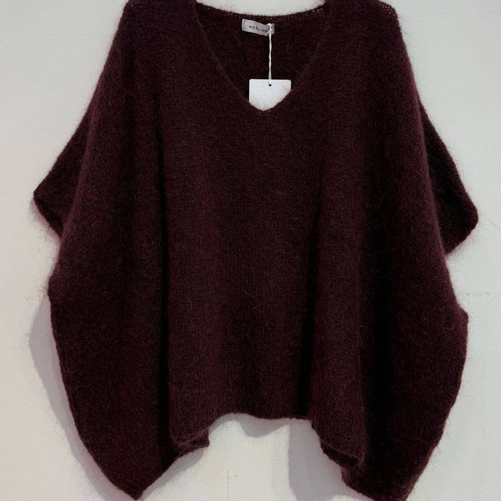 
                  
                    NOELINE - Mohair poncho sweater 7627 - Pink Pig
                  
                