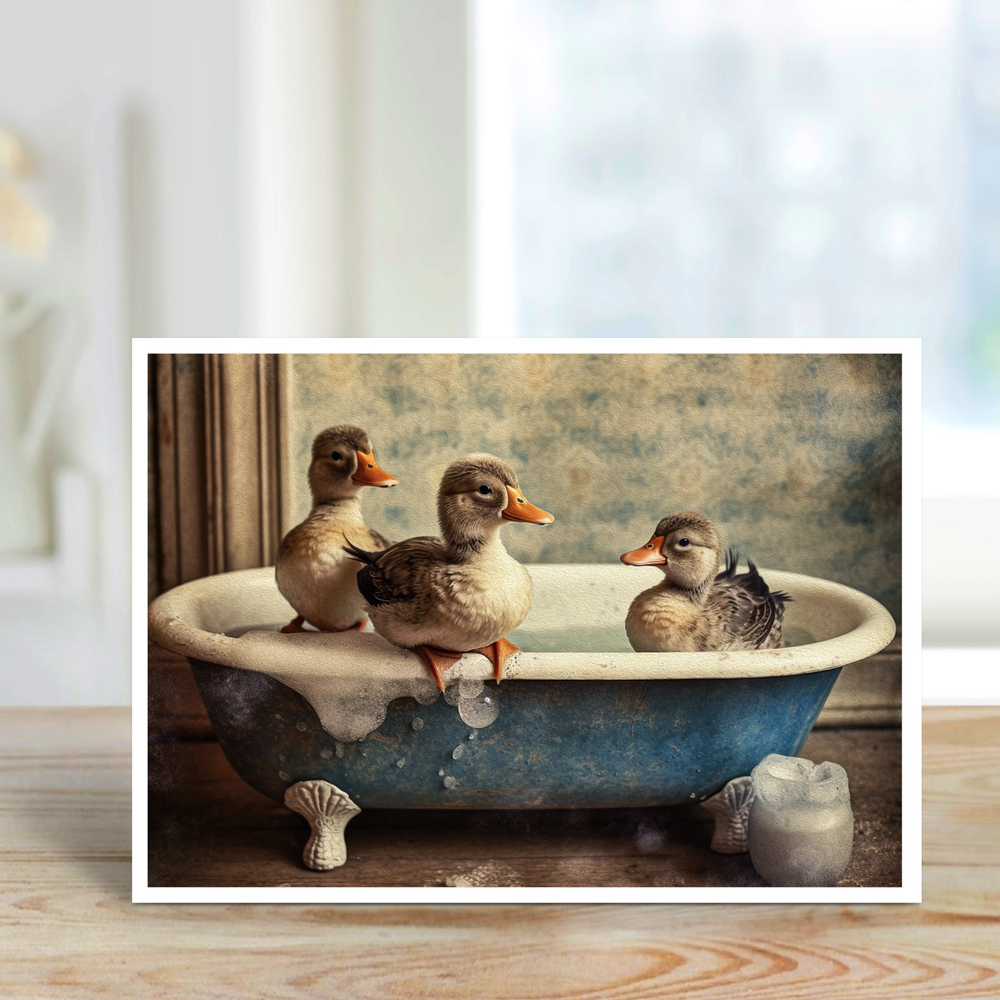 
                  
                    Salty Alyce - Ducks in the Bathtub Blank Card AXS14 Salty Alyce
                  
                