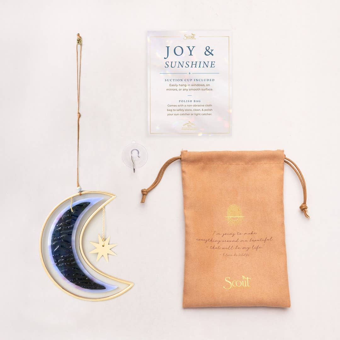 Stained Glass Light Catcher - Moon Star - Thumbnail 2