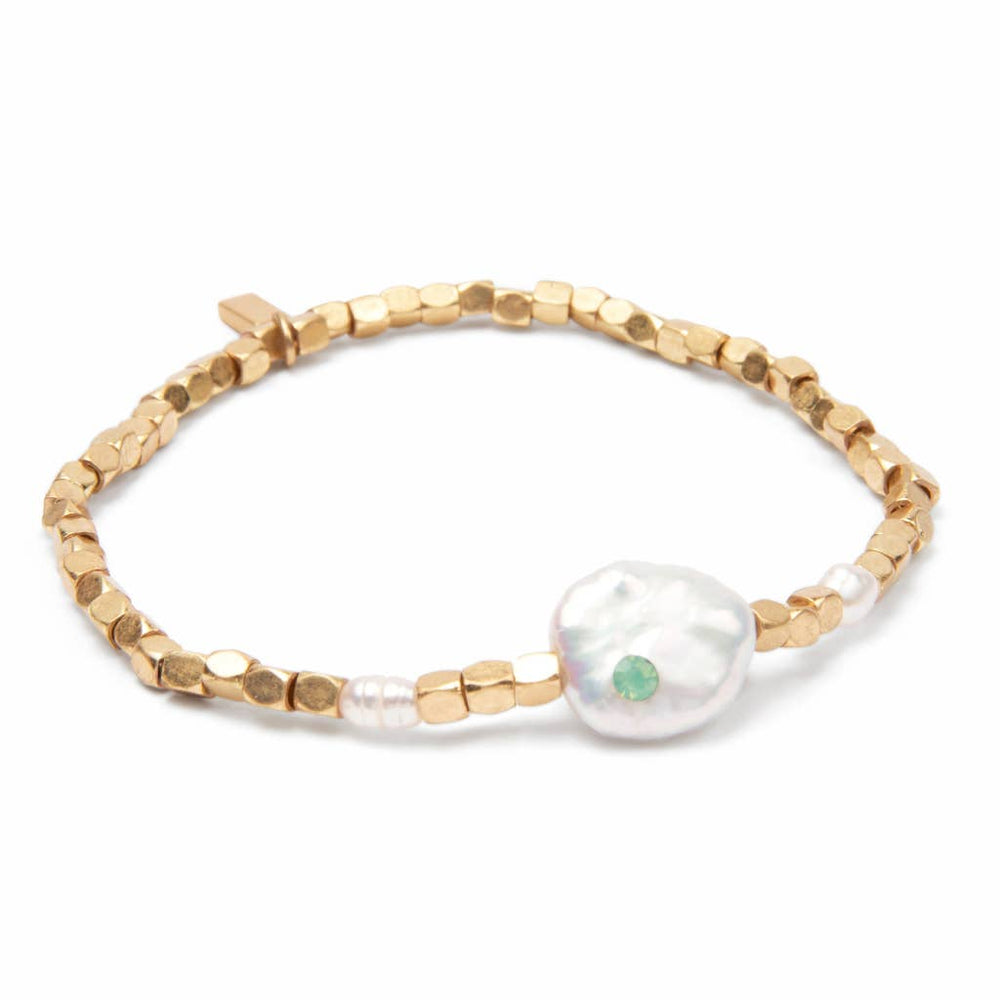 
                  
                    Scout Curated Wears - Pearl Affirmation Bracelet - Courage/Gold
                  
                
