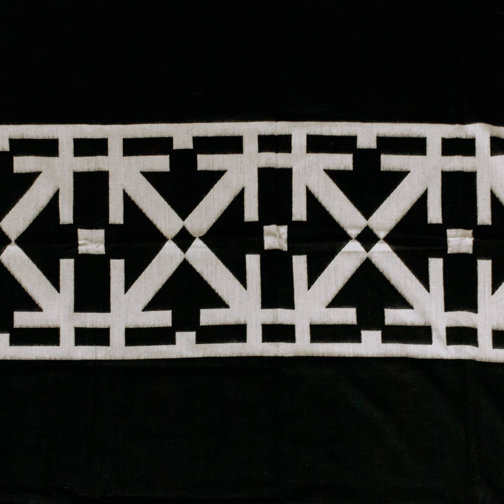 
                  
                    Beyond Borders Collective | Artisan-Made Blankets & Throws - Destino Blanket - Natural / Black | Fall Decor - Pink Pig
                  
                