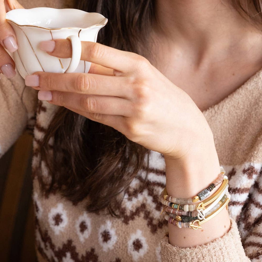 
                  
                    Scout Curated Wears - Hidden Message Bracelet - Badass/Larimar/Gold
                  
                