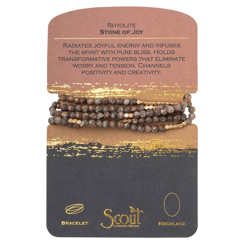Scout Curated Wears - Stone Wrap: Rhyolite - Stone of Joy