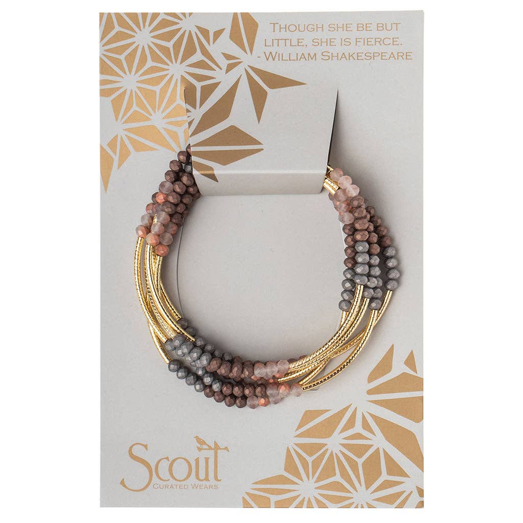 Bracelet Wrap Scout Wrap : Matte Metallic Tri-Tone/Gold
