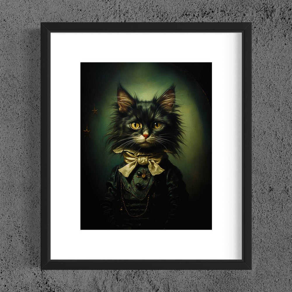 
                  
                    Salty Alyce - Gentleman Cat Vintage Portrait Wall Art.
                  
                