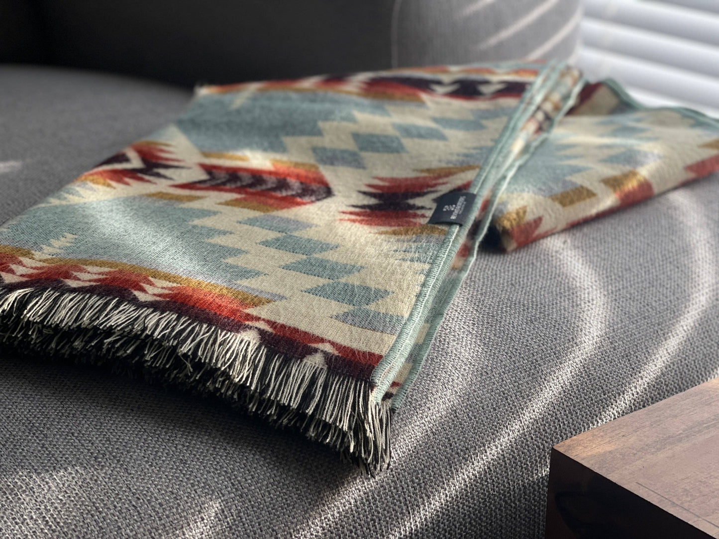 Beyond Borders Collective | Artisan-Made Blankets & Throws - Secoya Throw - Vibrant Mint | Fall Decor - Pink Pig