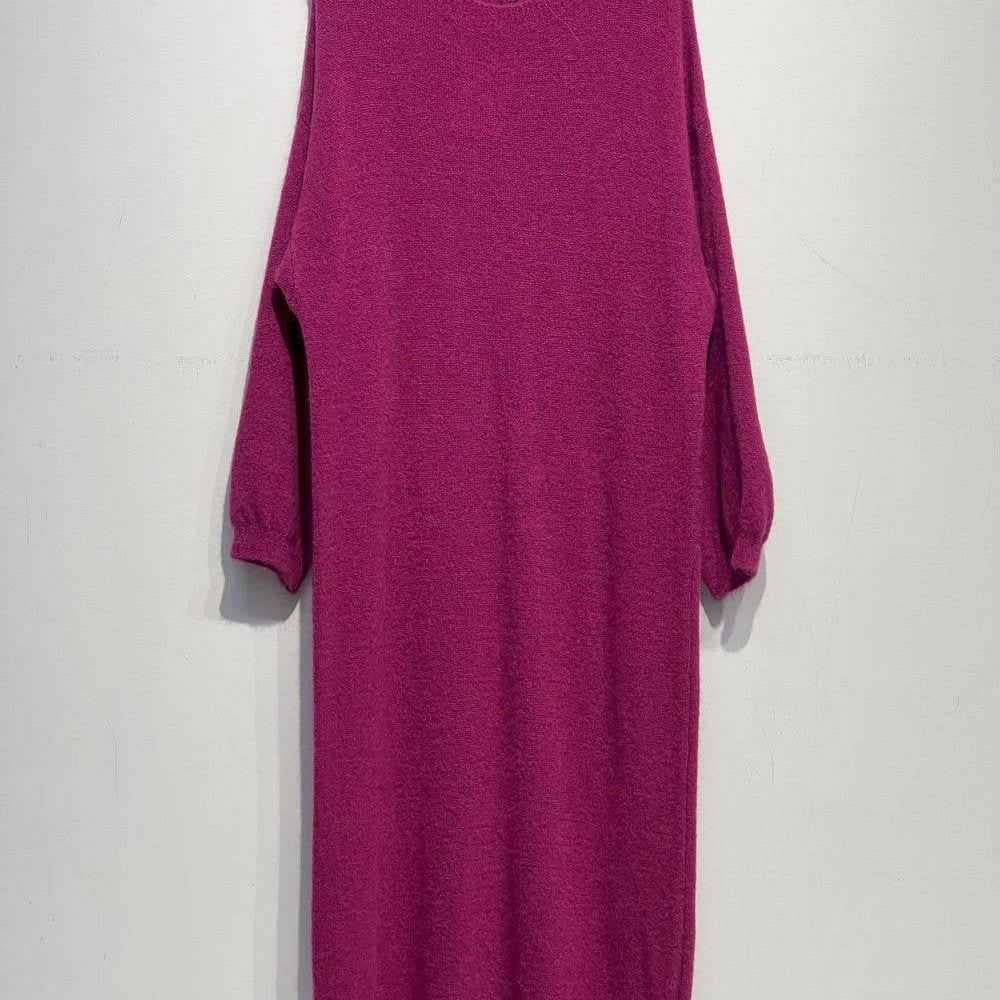 NOELINE - Very soft baby alpaca dress - Pink Pig