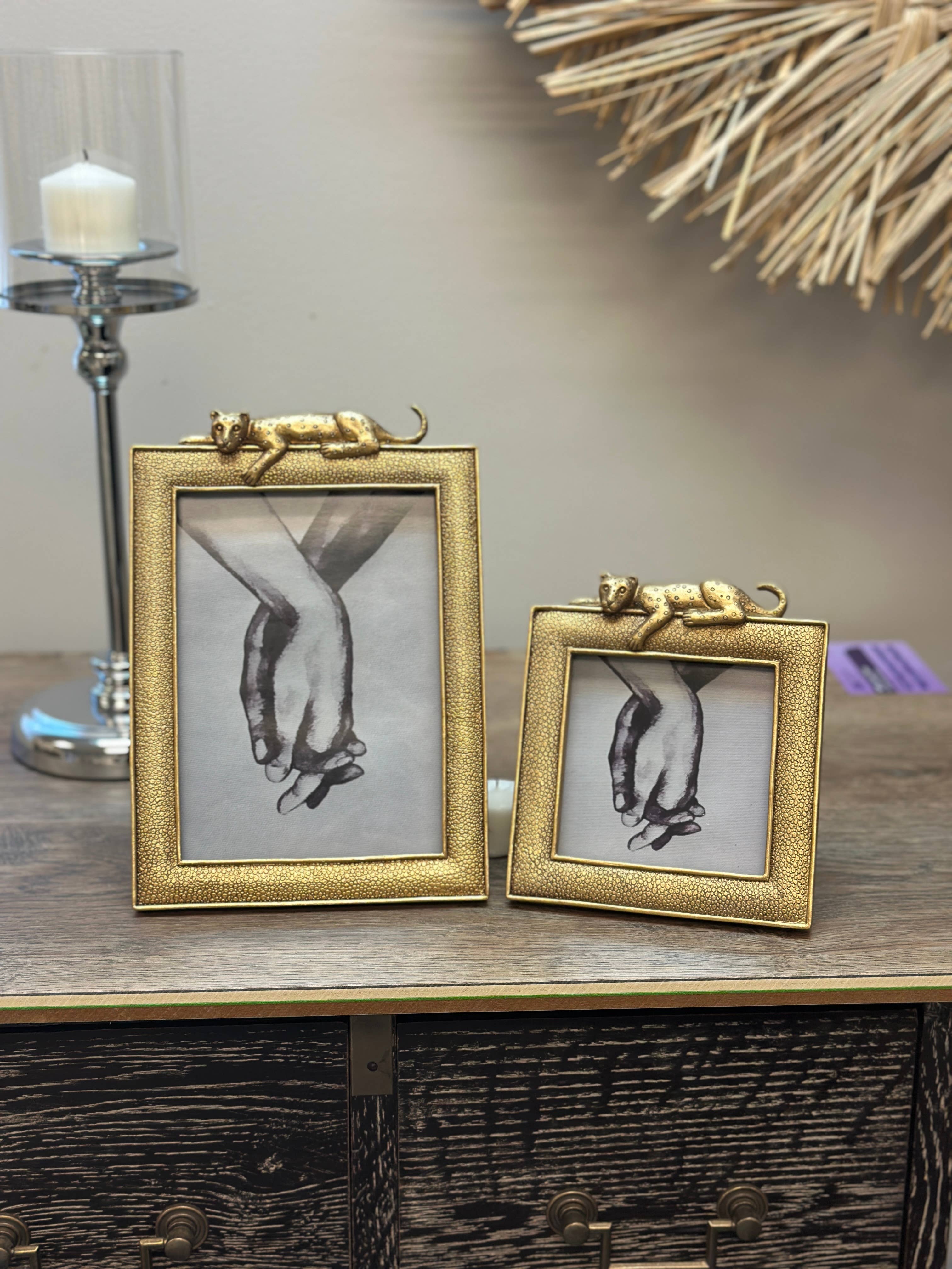 Vagabond Vintage Luxurious Gold Leopard Photo Frame - Thumbnail 3