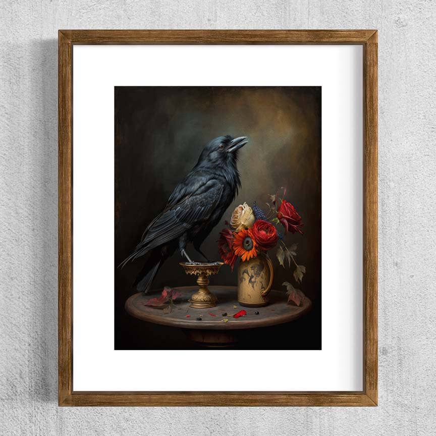 
                  
                    Salty Alyce - Black Raven Still life Painting Wall Art AS164 Salty Alyce
                  
                