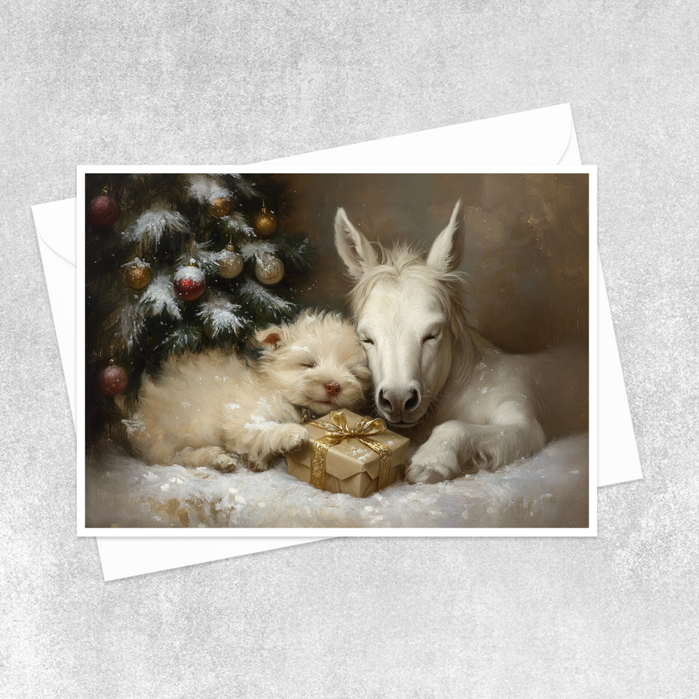 Salty Alyce - Silent Night Under the Tree Blank Card 174AS Salty Alyce