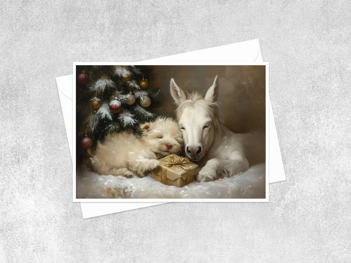 Salty Alyce - Silent Night Under the Tree Blank Card 174AS Salty Alyce