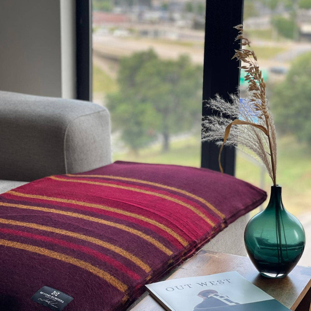 
                  
                    Beyond Borders Collective | Artisan-Made Blankets & Throws - Tierra Blanket - Redwood | Fall Decor - Pink Pig
                  
                