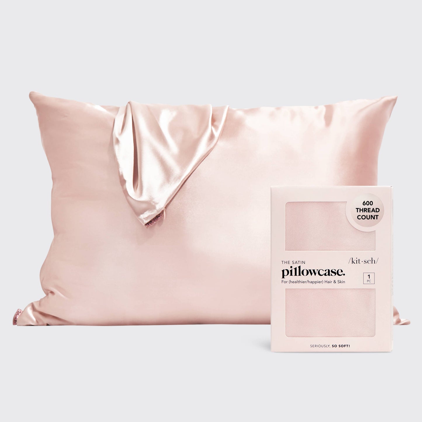 KITSCH - Satin Pillowcase Standard - Blush Bedding KITSCH
